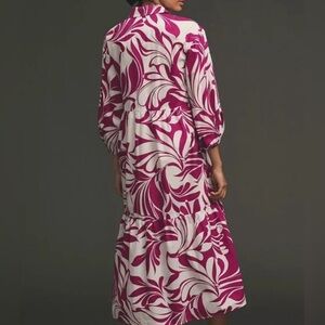 Anthropologie Maeve Bettina Tiered Shirt Dress